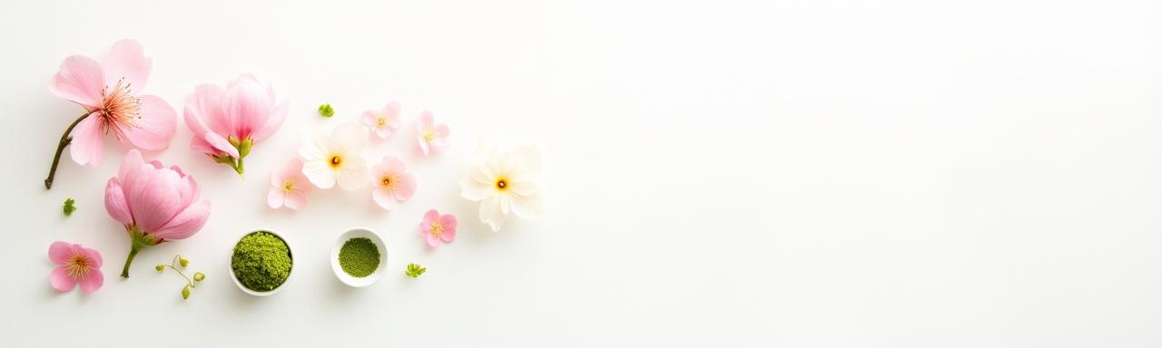 安全に管理された季節の食材と花のイメージ